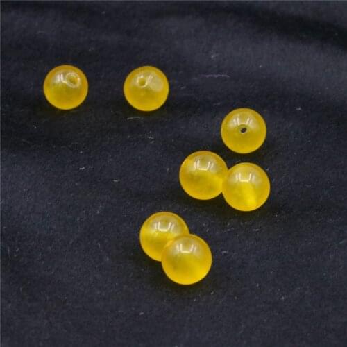 Natural Stone Taiwan Yellow Jades Beads for Jewelry Making Beads Bracelet 15"inch DIY Bracelet Necklace 4-12mm Strand Y1126