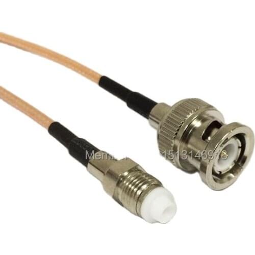 New BNC Male Plug Switch FME Female Jack jumper cable RG316 Wholesale Fast Ship 15CM 6" Adapter