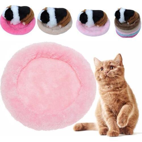 Plush Hamster Bed House Dog Bed Mat Winter Warm Sleeping Cats Nest Soft Long Plush Dog Basket Pet Cushion Portable Pets Supplies