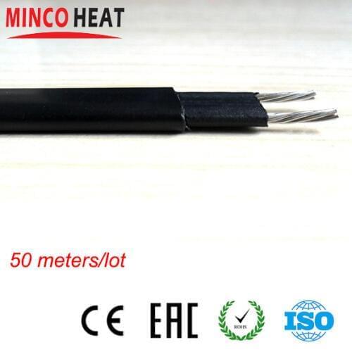 Self-regulating Heat Trace Minco Brand Freeze Free Self Regulating Electric Pipe Heating Cable 50 meters