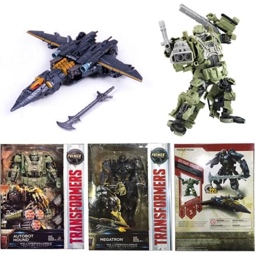 Transformers 5 Robot Car Action Figure Autobots Model Voyager Hound Megatron Collectible Boy Toys