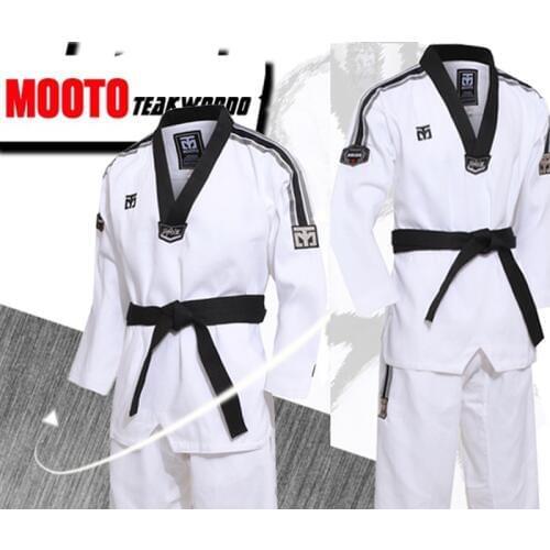 TIMEOW Small Square Grid fabric Taekwondo Mooto Limited Edition Clothes Top Coach service 2021 Professional Uniform Sport Dobok