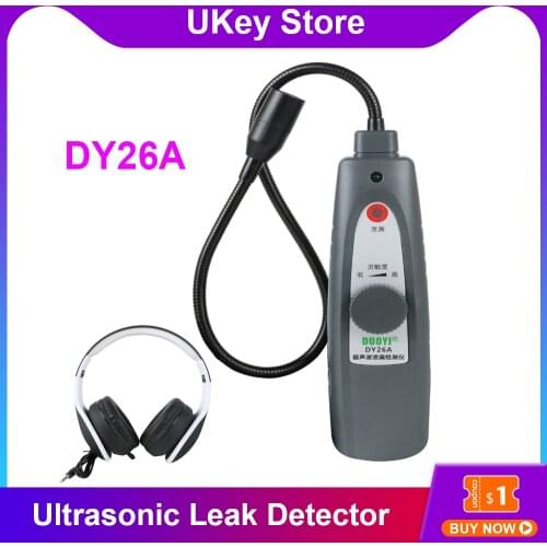DY26A Ultrasonic Leak Detector Tool Transmitter Sealing Flaw Stethoscope Gas Water Leak Pressure Vacuum Probes Location Repair