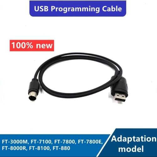 USB Programming Cable for YAESU Walkie Talkie FT7800 7900 8800 8900 3000 7100 8100 8500