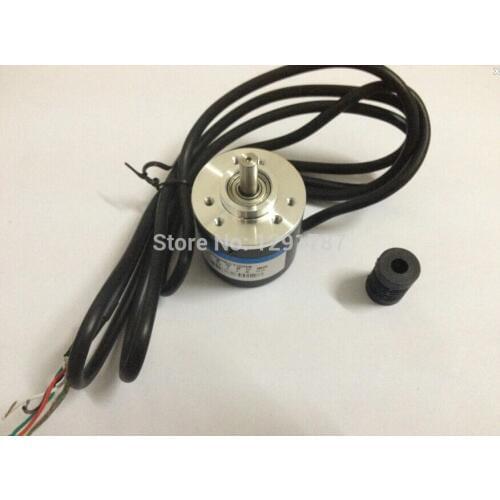 1pcs Encoder 600P/R Incremental Rotary Encoder AB phase encoder 6mm Shaft + coupling Free shipping