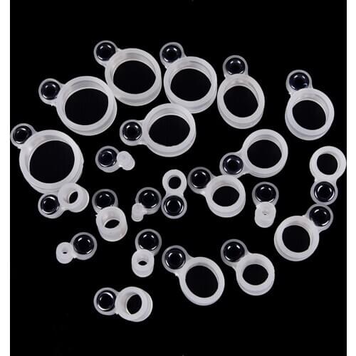 14Pcs Mixed Size Fishing Top Rings Rod Pole Repair Kit Line Guides Eyes Sets Fishing Rod Guide Tip Top Ring Circle Pole Fishing