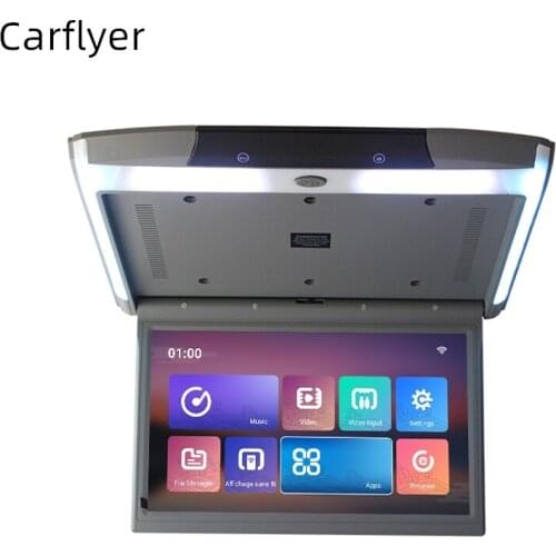 15.6 inch Display digital screen Android 9.0 Car Roof Monitor LCD Flip Down Screen Overhead Multimedia Video Ceiling Roof mount