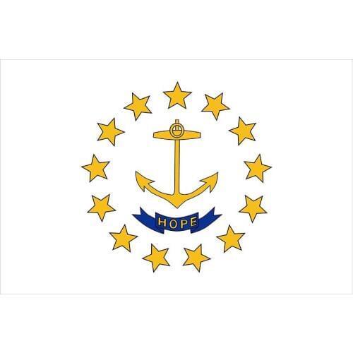 3x5FT Rhode Island Flag US State Flags Custom Digital Printing Banner w/ 2 Grommets