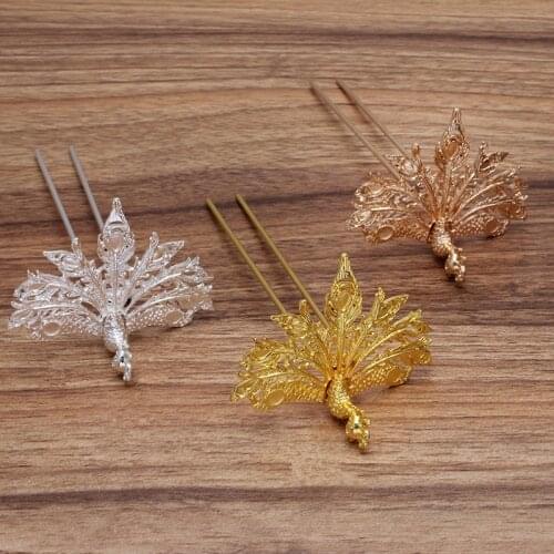 5 pcs 66*52 mm Tiaras Hair Sticks Hairpin DIY Hair Accessories Wedding Hair Comb For Women Jewelry Findings