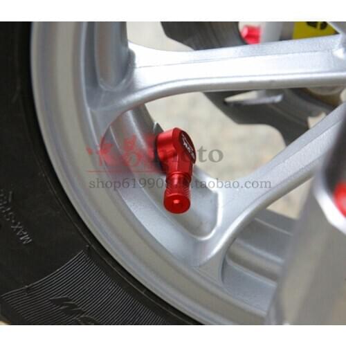Motorcycle Accessories Cnc Aluminum Air Nozzle Valve Cap Right Angle American Air Nozzle