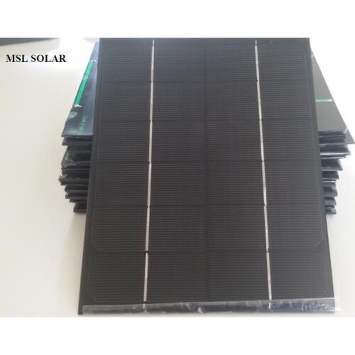 ALLMEJORE 6V 6W Solar panel The Toppest Quality Monocrystalline Epoxy Mini Soalr panel Give USB Cable for Free DIY Solar charger