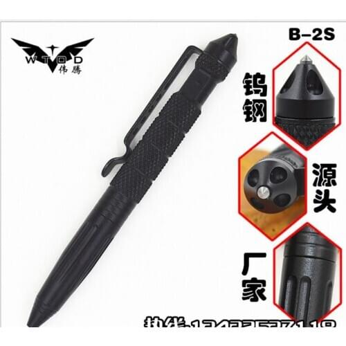 WholeSale 50pcs/lot Aluminum 6" Tactical Pen Glass Breaker Self Defense Survival Outdoor EDC Tool Emergency tungsten steel Pen
