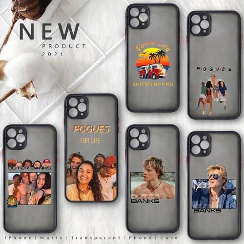 Outer Banks Livin The Pogue Life Phone Case Matte Transparent for iphone 11 12 pro mini XS XR X max 7 8 plus TPU Mobile bags