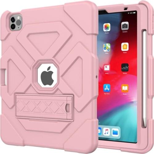 Case For New iPad Air 4 2020 Case With Pencil Holder Stand Shockproof Armor Cover For iPad 10.9 Case Silicone Soft Tablet Case