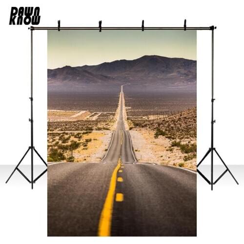 DAWNKNOW Boundless Road Photography Background Photocall Mountain Photo Shoot Wedding Backdrops Children Photo Studio lv1524