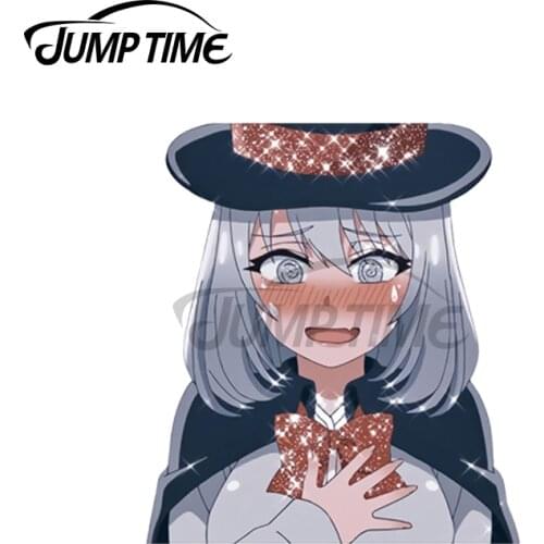 JumpTime 13 x 5cm For Beautiful Tejina Senpai Magical Sempai Cartoon Waterproof Surfboard VAN Car Stickers Anime Windows Decal