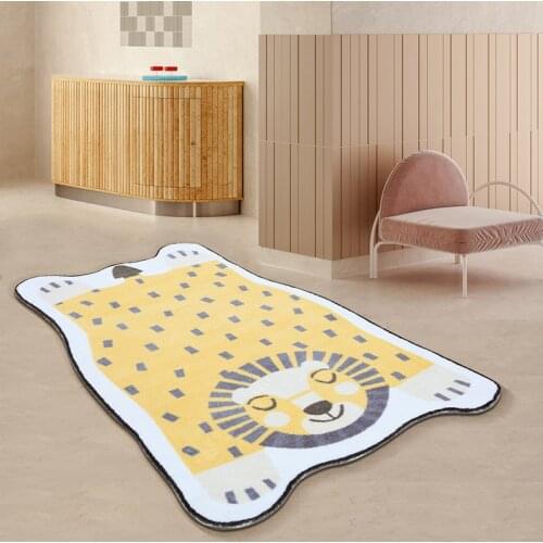 Childrens room carpet cartoon lovely girl bedroom room bedside carpet bathroom door absorbent mat