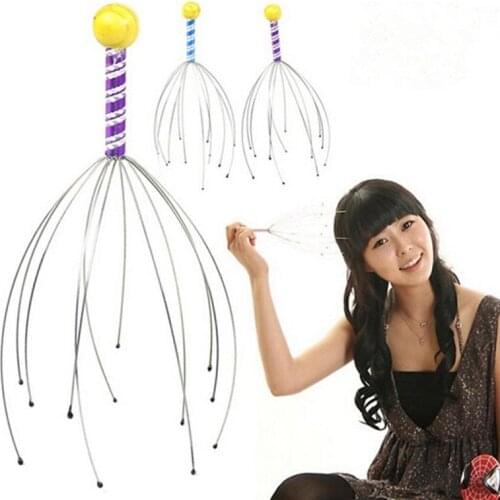 Handy head Claw massager Neck Octopus Scalp Massagem Head Massage tools Relax Stainless Manual ens Pain Relief Health Care