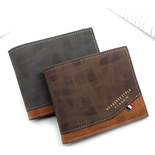 High Capacity ribbon frosted PU Leather Folding multi-card wallet Business driver license ID Card Holder Money Clip