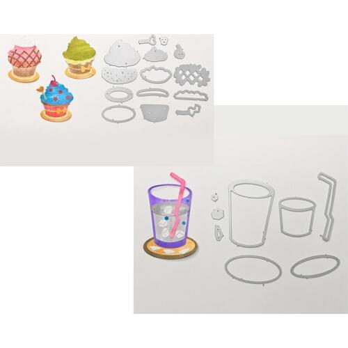 Metal Cutting Dies sweet summer Ice cream&Cold drink cut die for DIY Scrapbooking Crafts Decoration new 2019 Embossing Die Cuts