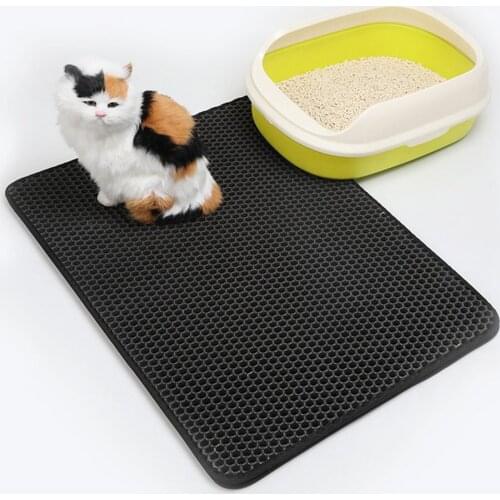 Reusable Cat Cat Sand Box Waterproof Potty Pet Toilet Cat Potty Universal Pet Products EVA Double Litter Mat Cat Supplies