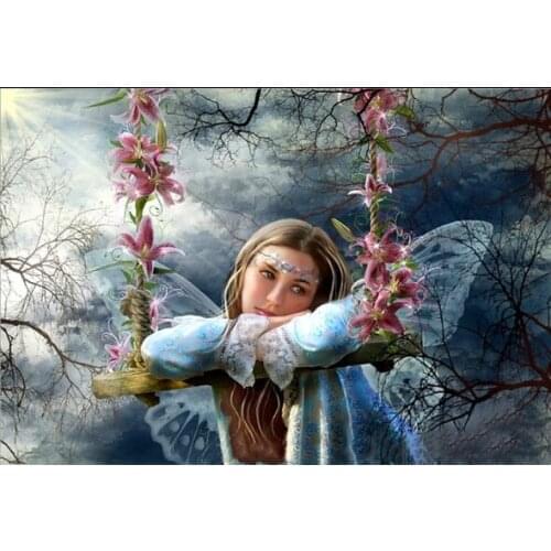 Fairy Fantasy Cross Stitch Kits High Quality 14CT Unprinted For DIY Embroidered Handmade Arts Set Wall Home Decor Handmade