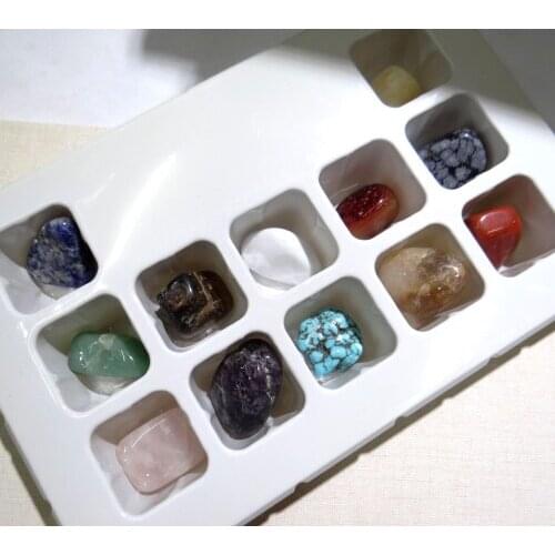 Natural stone Turquoises tiger eye Quartz Crystal aventurine pendant for diy Jewelry making necklace Accessories12PCS