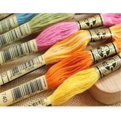 Oneroom French DMC Floss Embroidery Floss Thread Yarn--447 Pieces Old Colors + 16 Pieces New DMC color