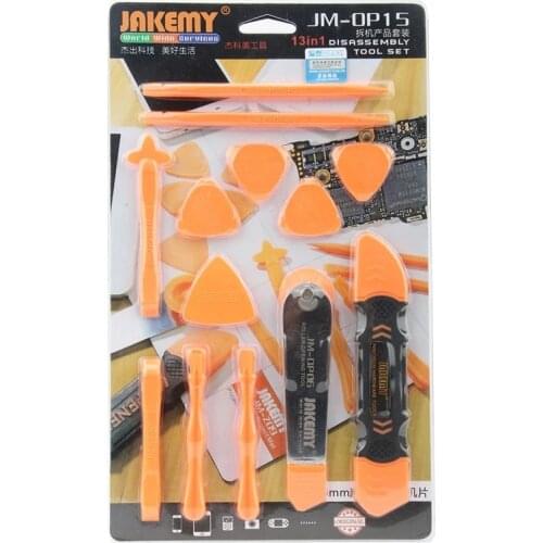 AKEMY JM-OP15 13 IN 1 Mini Opening Tools with Safe Crowbar Pry Slices for Mobile Phone Pad Laptop DIY Disassembling