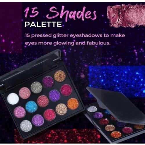 15 Colors Eye Shadow Palette Diamond Glitter Eye Shadow Up Cosmetics Long-lasting Waterproof Eye Make K3J9