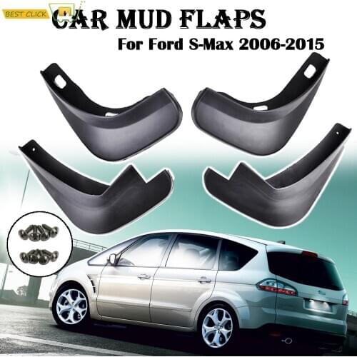Front Rear Car Mud Flaps For Ford S-Max 2006 2007 2008 2009 2010 2011 2012 2013 2014 2015 Mudguards Mudflaps Splash Guards
