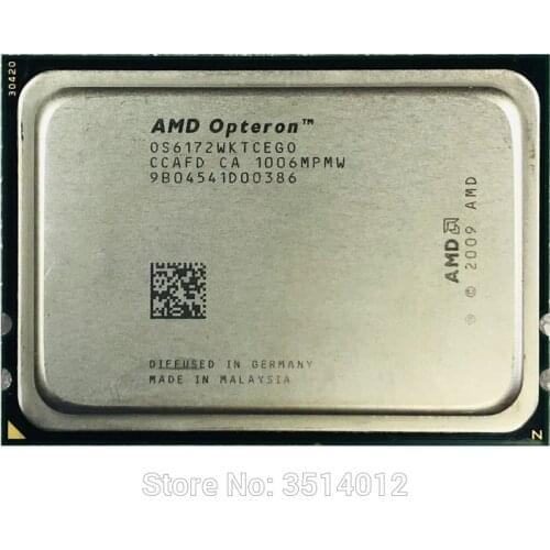 AMD Opteron 6172 Op 6172 2.1 GHz Twelve-Core Twelve-Thread 115W CPU Processor OS6172WKTCEGO Socket G34
