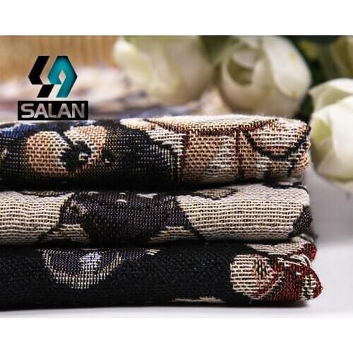 [manufacturers selling] dyed linen fabric sofa pillow bear pattern cloth shoes clothing decorative cloth-002 Free shipping