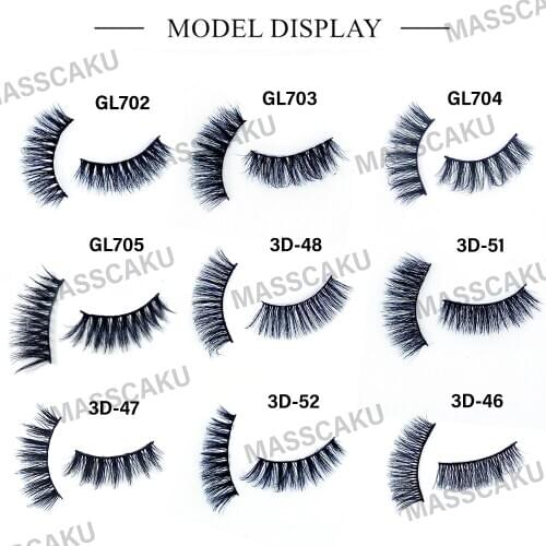 Mixed model 3D Mink Eyelashes Long Lasting Mink Lashes Natural False 100% Handmade Fake Eyelashes Beeauty Makeup