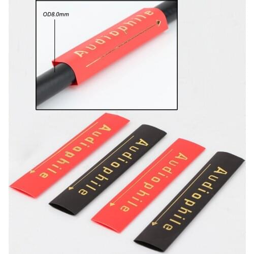 24PCS Audiophile Heat Shrink Tube 10mm Insulated Sleeving Tubing for Speaker Interconnect Audio Cable DIY audio single wire