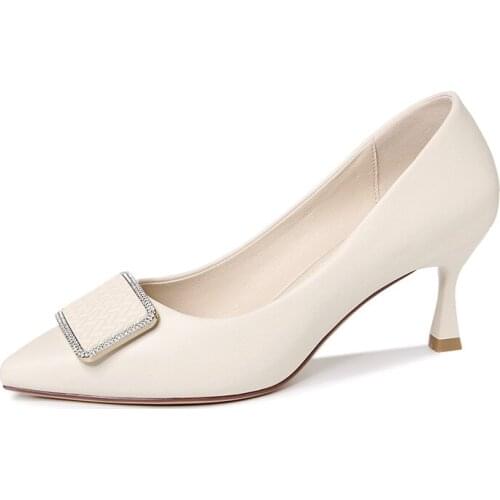 Pointed Toe Stiletto Single Shoes, Set Foot Solid Color WomenS Shoes, Waterproof Platform WomenS Shoes