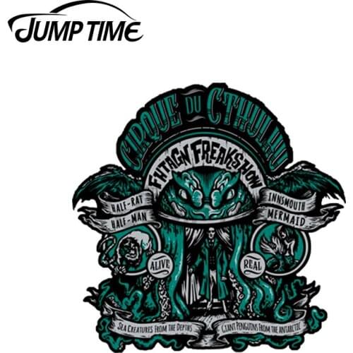 Jump Time 13 x10.8cm For Cirque Du Cthulhu Car Stickers Vinyl Anime Graphics Scratch-proof Decoration Waterproof DIY Trunk Decal
