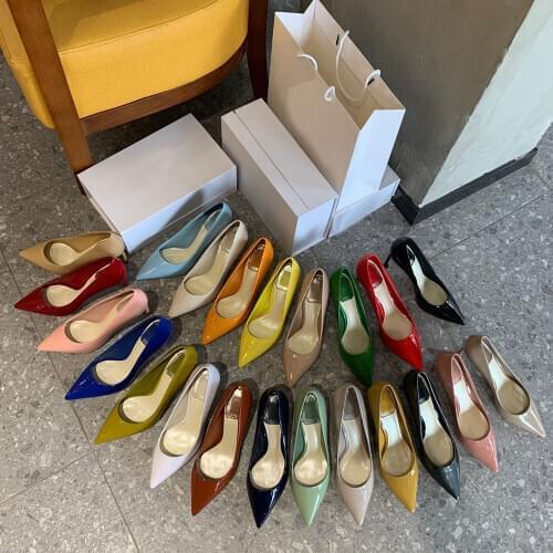 Womens Shoes Genuine Leather High Heels Pumps New Fashion Ladies Shoes For Women Hot Sell Party Dress Shoes Large Size 42