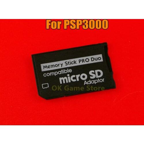 1pc/lot For psp1000 2000 3000 Micro SD SDHC TF to Memory Stick MS Pro Duo Adapter Converter Card for psp 1000 2000 3000
