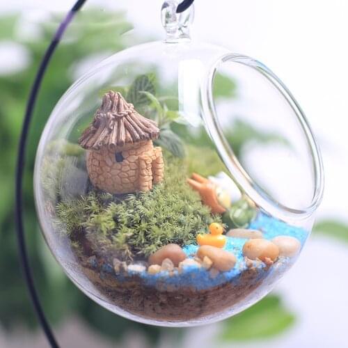 1 Piece Of Mini Hut Villa DIY Toy Crafts Character Moss Terrarium Fairy Tale Garden Decoration Landscape Decoration Doll House