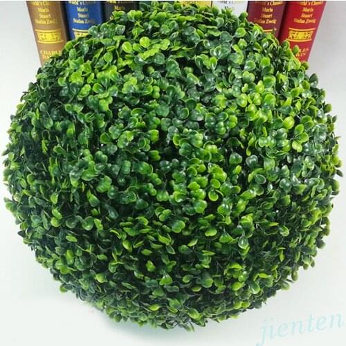 10/15/20/25cm Artificial Grass Ball Mall Simulated Green Plant Ball Wedding Banquet Home Hotel Office DIY Decoration
