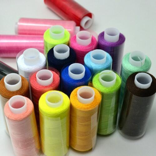 25pcs Polyester Embroidery Thread Spools Set Colorful For Sewing Quilting Accessories