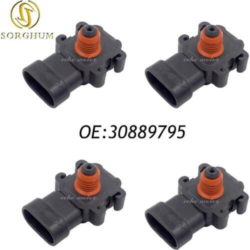 4PCS 100% Test 2.5 Bar Manifold Pressure MAP Sensor For Volvo S40 V40 Mitsubishi Space Star 1.9 Di 16255839, 30889795