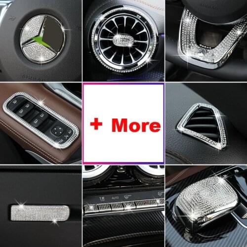 Diamond sticker For Mercedes Benz A class W177 V177 A200 A180 2019+ car Interior decoration accessories sticker