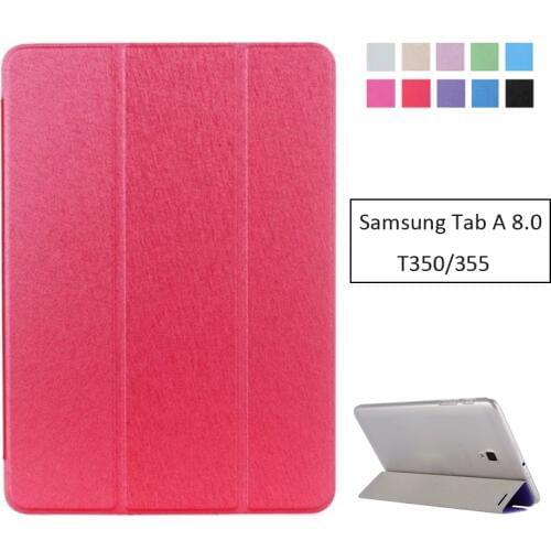 Pu Leather Case Cover For Samsung Galaxy Tab A 8.0 2016 T350 T355 SM-T350 SM-T355 tablet cover transparent slim shell
