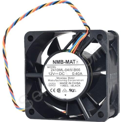 New For NMB-MAT 2410ML-04W-B66 DC12V 0.4A Four Lines Cooling Fan