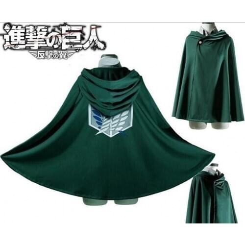 Cospaly Costumes Anime Attack On Titan Survey Corps Freedom Wing Cloak Levi Ackerman Shingeki No Kyojin Eren Yeager Cos Mantle