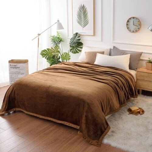 Cheap High quality Hot sale 200x220cm brand Pure Blanket super soft throw fleece blanket Fpr the bed winter Bed Cover bedspreads