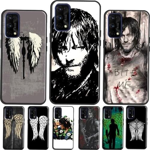 Daryl Dixon Wings Zombie Case For OnePlus 9 Pro 7 8 Nord 7T 8T 9R Cover Shell For Realme 8 Pro 6 7 Q3 Pro GT Neo C3