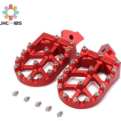 Motorcycle CNC Black Foot Peg Pedal Rests Footpeg For Honda Kawasaki XR50R XR70R XR80R XR100R KLR650 KLR 650 XR R 50 70 80 100